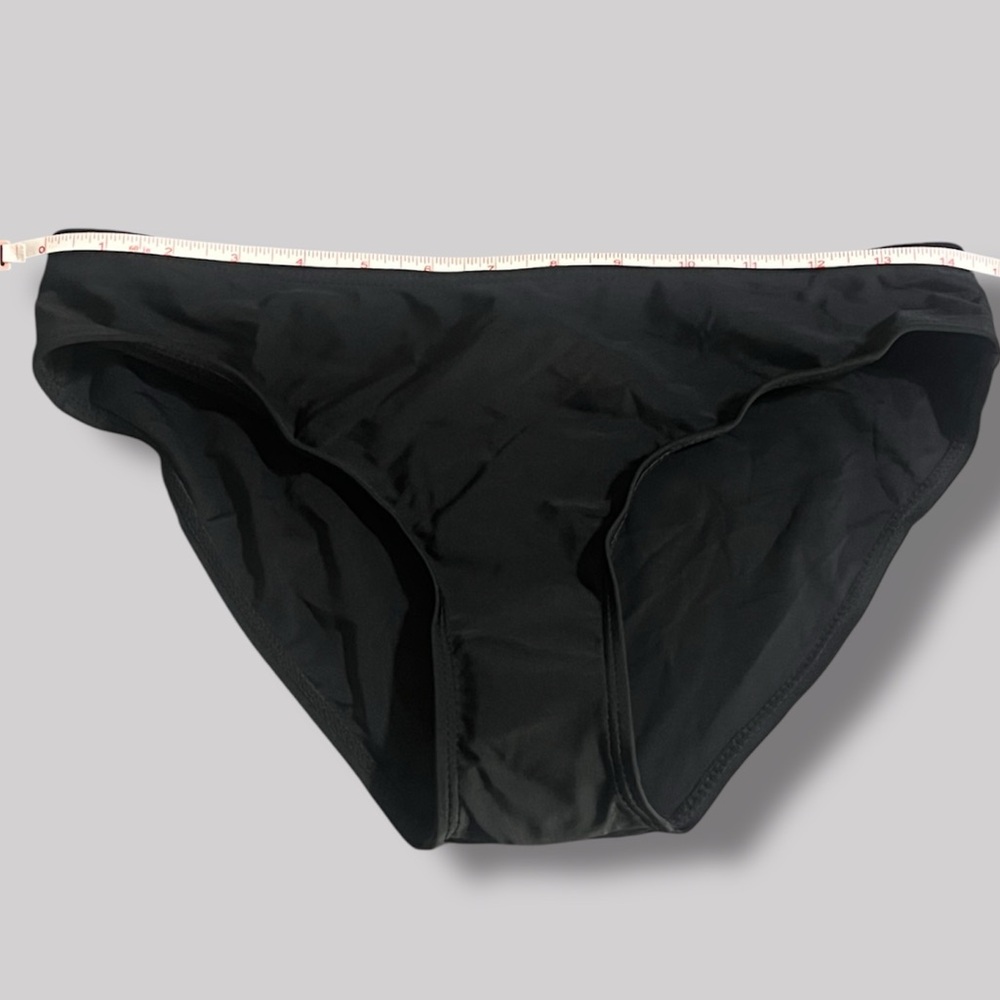 New Unbranded Black Swimsuit Bottoms High Waist Hi Cut Bikini Bottoms Med NWOT - Picture 5 of 11